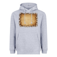 Heather Grey Buralp and Leopard Heavyweight Hoodie - CowCowDesign