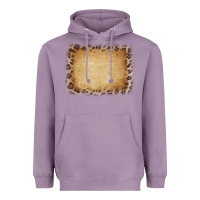 Lavender Buralp and Leopard Heavyweight Hoodie - CowCowDesign