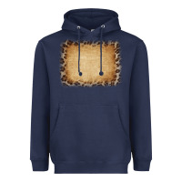 Navy Buralp and Leopard Heavyweight Hoodie - CowCowDesign