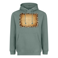 Sage Buralp and Leopard Heavyweight Hoodie - CowCowDesign