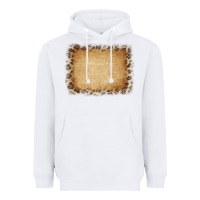 White Buralp and Leopard Heavyweight Hoodie - CowCowDesign