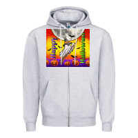 Heather Grey happy halloween Zipper Hoodie - TumblerDesignByShophia