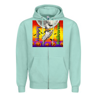 Seafoam happy halloween Zipper Hoodie - TumblerDesignByShophia