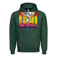 Sports Green happy halloween Zipper Hoodie - TumblerDesignByShophia