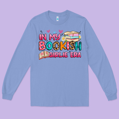 In My Bookish Girlie Era Long Sleeve Tee Designed By Artiststas