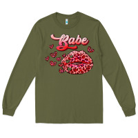 Army Green babe with kiss Long Sleeve Tee - RanaPortraitStore