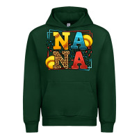 Forest Green Softball nana leopard frame Urban Hoodie - LillyAllenDesigns