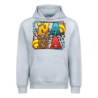 Heather Grey Softball nana leopard frame Urban Hoodie - LillyAllenDesigns