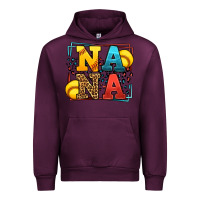 Mauve Wine Softball nana leopard frame Urban Hoodie - LillyAllenDesigns
