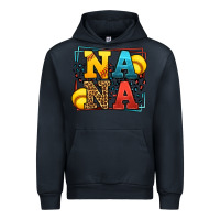 Navy Softball nana leopard frame Urban Hoodie - LillyAllenDesigns