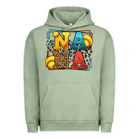 Pigment Oil Green Softball nana leopard frame Urban Hoodie - LillyAllenDesigns