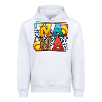 White Softball nana leopard frame Urban Hoodie - LillyAllenDesigns