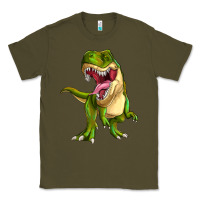 Army Green T-rex Classic Tee - MaliasSmallBusiness