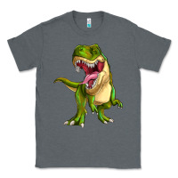 Charcoal Heather T-rex Classic Tee - MaliasSmallBusiness