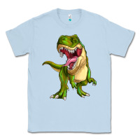 Dusty Blue T-rex Classic Tee - MaliasSmallBusiness