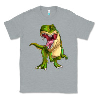 Heather Grey T-rex Classic Tee - MaliasSmallBusiness