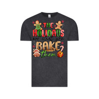Vintage Black the holidays are what you bake them Vintage Tee - MaliasSmallBusiness
