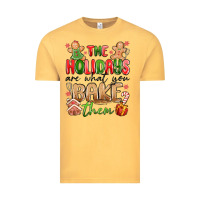 Vintage Mustard the holidays are what you bake them Vintage Tee - MaliasSmallBusiness