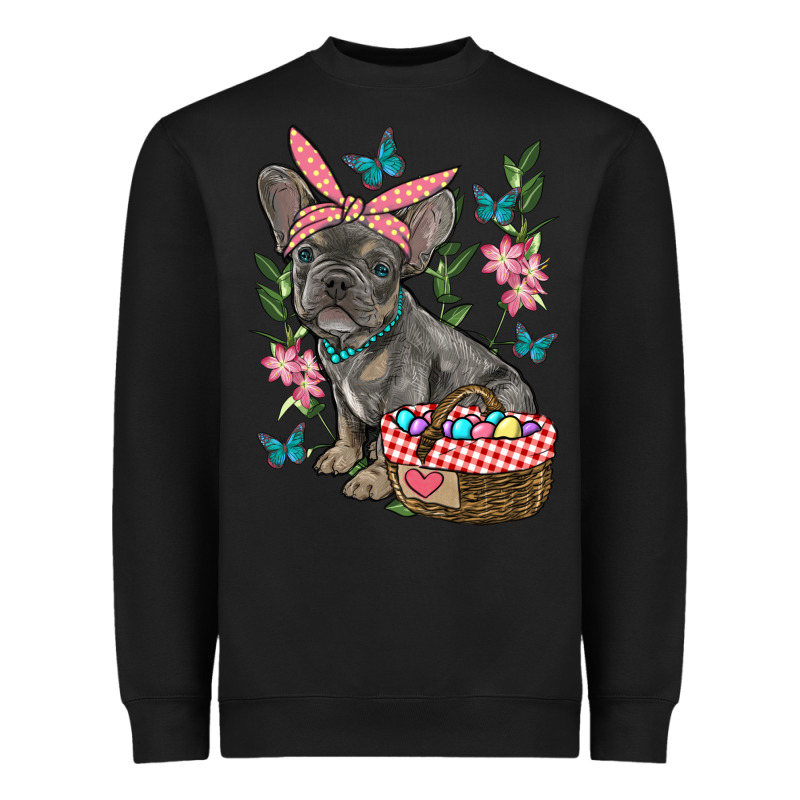 Easter French Bulldog Heavyweight Sweatshirt by RanaPortraitStore | Teevron