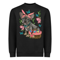 Black easter french bulldog Heavyweight Sweatshirt - RanaPortraitStore