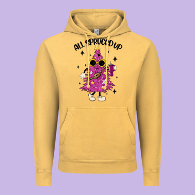 All Spruced Up Vintage Hoodie Designed By Maliassmallbusiness