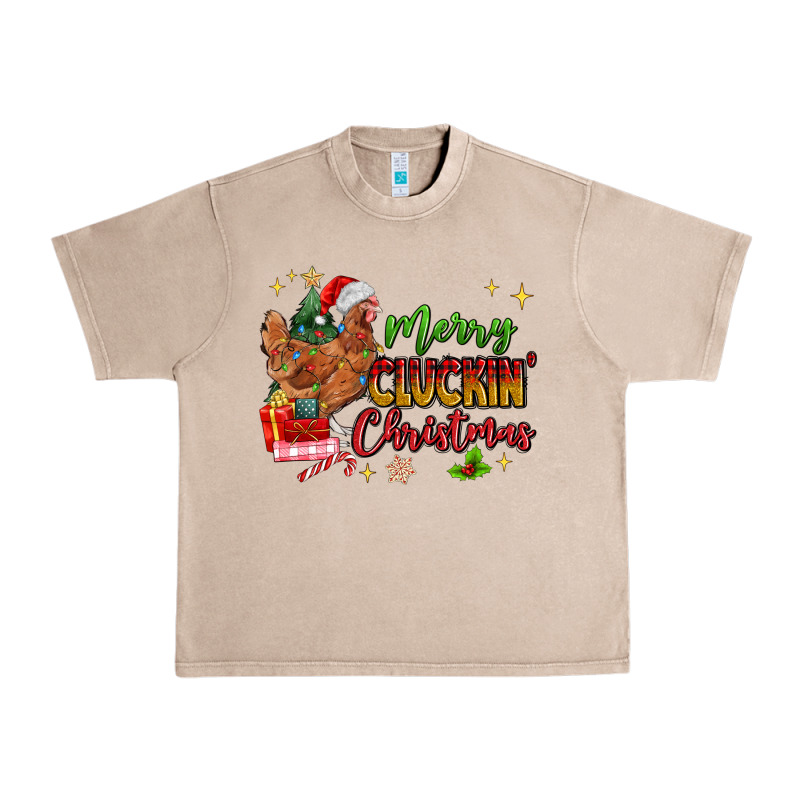 Merry Cluckin' Christmas Urban Heavy Tee by MaliasSmallBusiness | Teevron