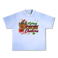 Grape Ice Merry Cluckin' Christmas Urban Heavy Tee - MaliasSmallBusiness