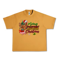 Peanut Butter Merry Cluckin' Christmas Urban Heavy Tee - MaliasSmallBusiness