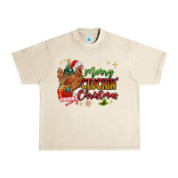 Sandshell Merry Cluckin' Christmas Urban Heavy Tee - MaliasSmallBusiness