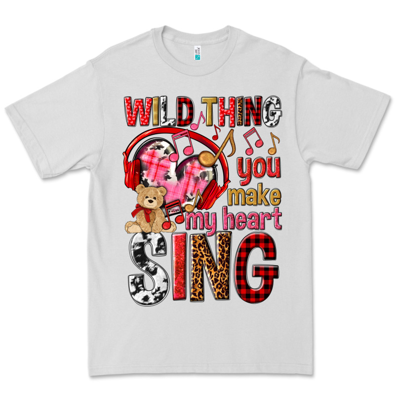 Wild Thing You Make My Heart Sing Premium Tee by NancyCooperArtShop | Teevron