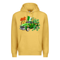 Antique Gold Western St. Patrick's Day truck Premium Hoodie - CowGirlArtShop
