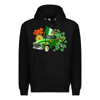 Black Western St. Patrick's Day truck Premium Hoodie - CowGirlArtShop