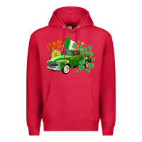 Cardinal Western St. Patrick's Day truck Premium Hoodie - CowGirlArtShop