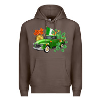 Coffee Western St. Patrick's Day truck Premium Hoodie - CowGirlArtShop