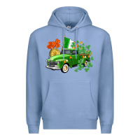 Colony Blue Western St. Patrick's Day truck Premium Hoodie - CowGirlArtShop