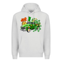 Dove Grey Western St. Patrick's Day truck Premium Hoodie - CowGirlArtShop