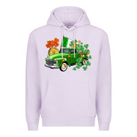 Lilac Western St. Patrick's Day truck Premium Hoodie - CowGirlArtShop