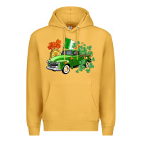 Mustard Western St. Patrick's Day truck Premium Hoodie - CowGirlArtShop
