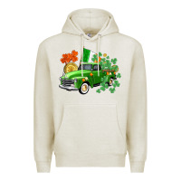 Oatmeal Heather Western St. Patrick's Day truck Premium Hoodie - CowGirlArtShop