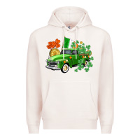 Pale Pink Western St. Patrick's Day truck Premium Hoodie - CowGirlArtShop