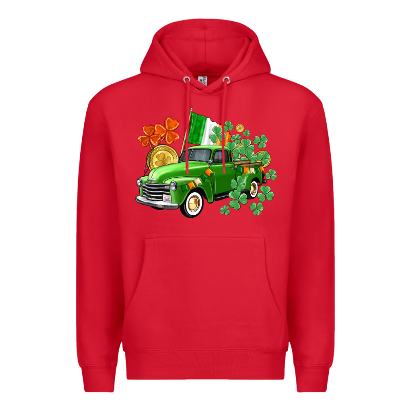 Western St. Patrick's Day Truck Premium Hoodie by CowGirlArtShop | Teevron