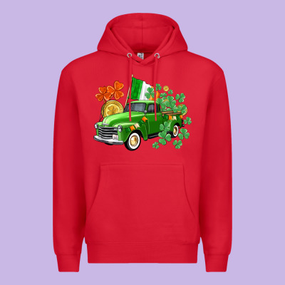 Western St. Patrick's Day Truck Premium Hoodie Designed By Cowgirlartshop