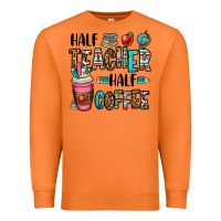 Carrot half teacher half coffee Premium Sweatshirt - OliviaCreatesArt