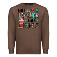 Chestnut half teacher half coffee Premium Sweatshirt - OliviaCreatesArt