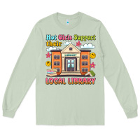 Matcha hot girls support their local library Long Sleeve Tee - Artiststas