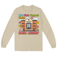 Mushroom hot girls support their local library Long Sleeve Tee - Artiststas