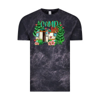 Cloud Black camp life Vintage Tee - MaliasSmallBusiness