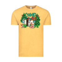 Vintage Mustard camp life Vintage Tee - MaliasSmallBusiness