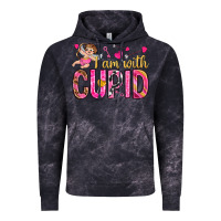 Cloud Black i am with cupid Vintage Hoodie - NancyCooperArtShop