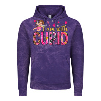 Cloud Purple i am with cupid Vintage Hoodie - NancyCooperArtShop